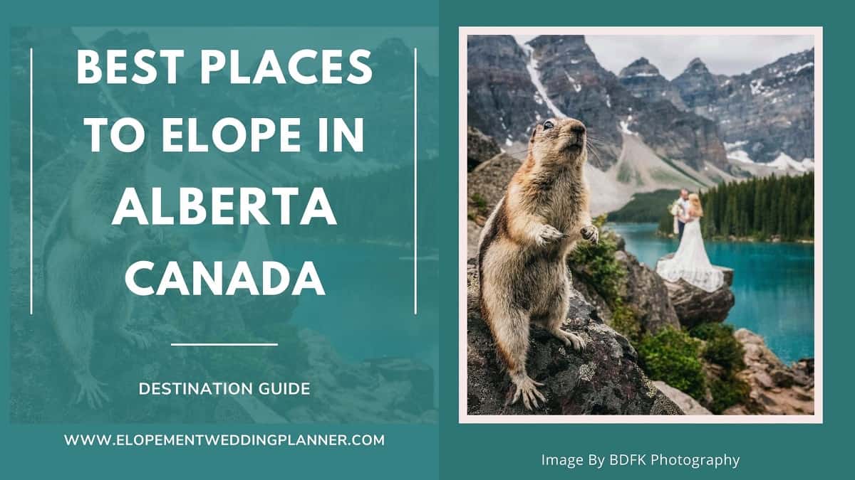 Blog Banner Best Places To Elope in Alberta, Canada Banff Jasper