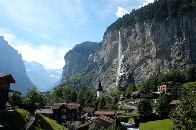 Top 10 Places To Elope in Europe switzerland waterfall mountain alps elopement destination wedding intimate small love