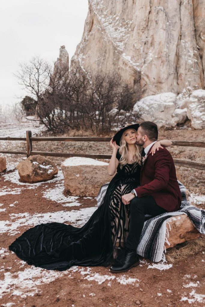 Garden-of-the-Gods-Elopement-Wedding-Captured-By-Marcela-23-Colorado-Intimate-Boho-Ceremony-Snow-Winter-Love-USA